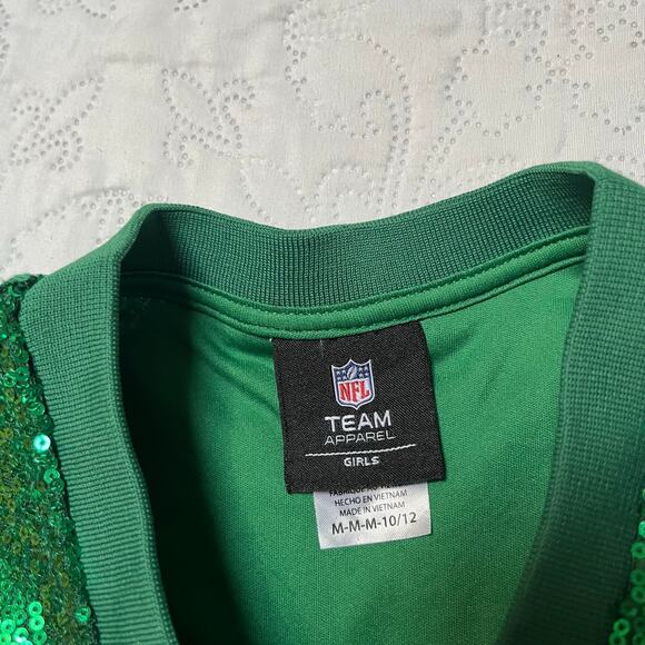 NFL Philadelphia Eagles Hurts Sequin Sparkle Jersey Size M 10/12 - Picture 5 of 5